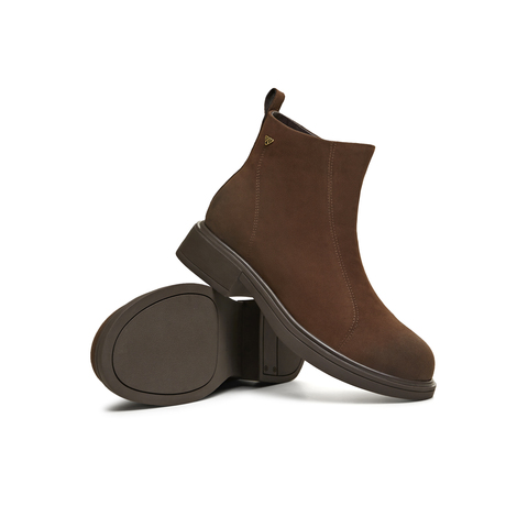 天美意2025冬新款商场同款厚底复古百搭短靴女时装靴BL661DD5