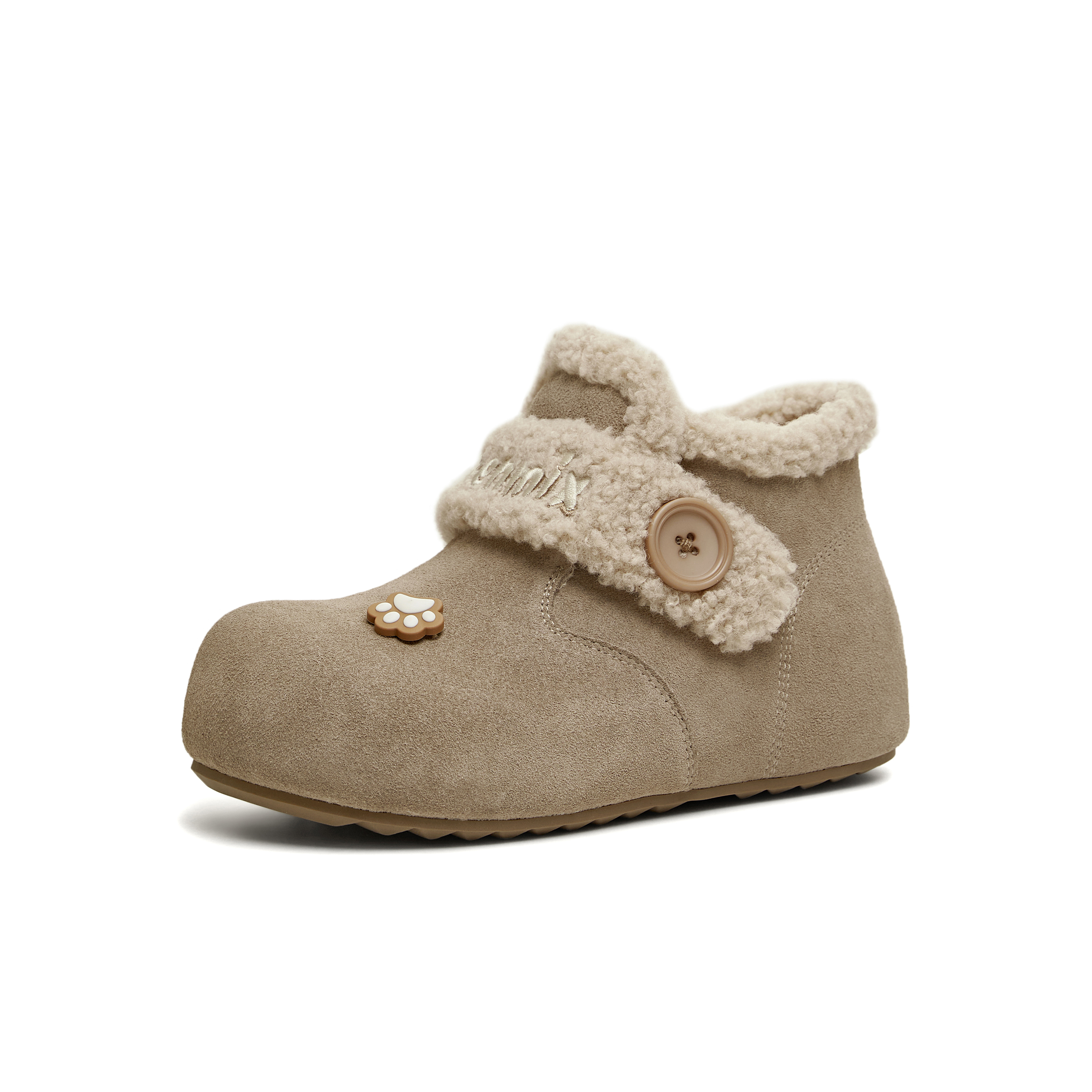 天美意2025冬新款商场同款舒适保暖毛绒勃肯鞋女雪地靴BM142DD5