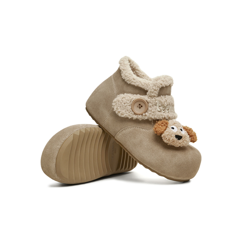 天美意2025冬新款商场同款舒适保暖毛绒勃肯鞋女雪地靴BM142DD5