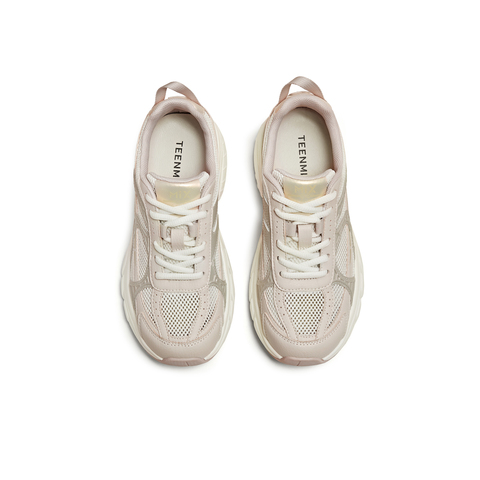 天美意2025夏新款时尚百搭网面透气厚底增高女老爹鞋KD093BM5