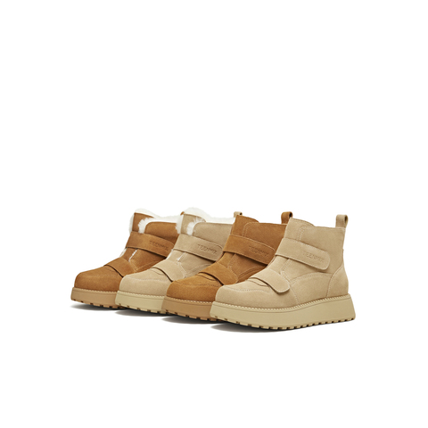 天美意2025冬新款保暖舒适百搭复古毛绒短靴女雪地靴KXD50DD5