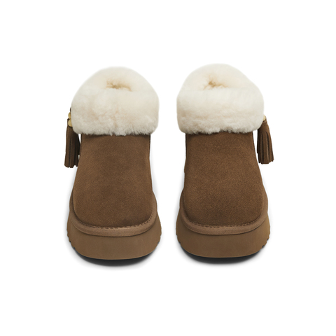 天美意2025冬新款商场同款厚底保暖户外棉鞋女雪地靴CBF42DD5