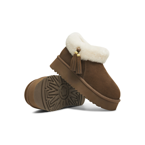 天美意2025冬新款商场同款厚底保暖户外棉鞋女雪地靴CBF42DD5