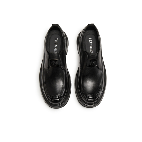 天美意2025冬新款商场同款一脚蹬上班通勤男正装皮鞋3XC01DM5