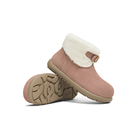 天美意2025冬新款复古毛绒保暖百搭户外棉鞋女雪地靴CER41DD5