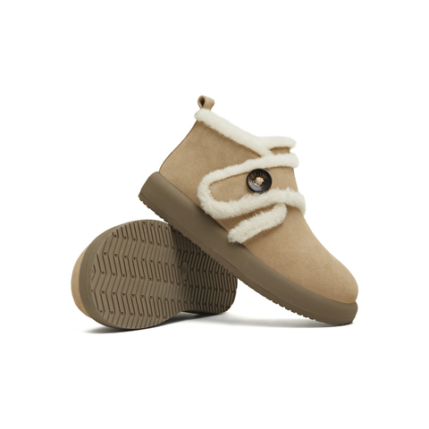 天美意2025冬新款厚底保暖简约百搭短靴女雪地靴KK081DD5