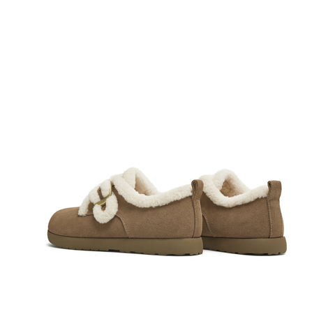 天美意2025冬新款复古纯色圆头毛绒保暖潮流女勃肯鞋KK083DM5