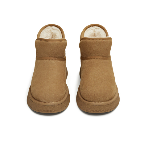 天美意2025冬新款厚底休闲保暖百搭短靴女雪地靴KXD58DD5