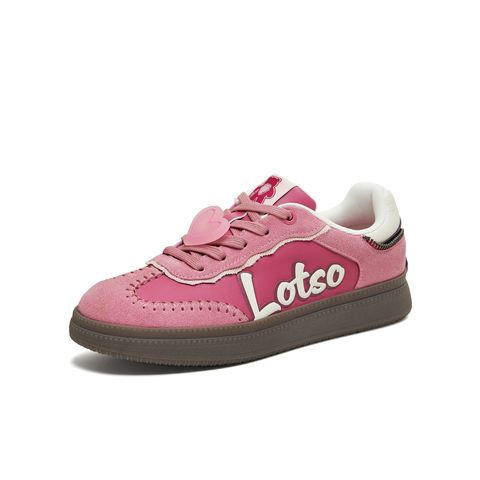 天美意2026春新款复古百搭玫粉色薄底阿甘鞋女德训鞋CEL22AM6