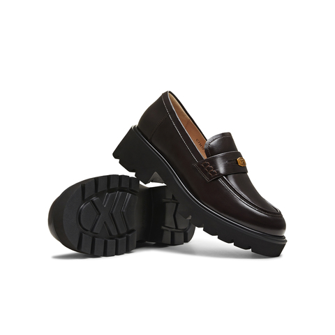 天美意2026春新款商场同款粗跟学院风英伦女乐福鞋CJM10AA6