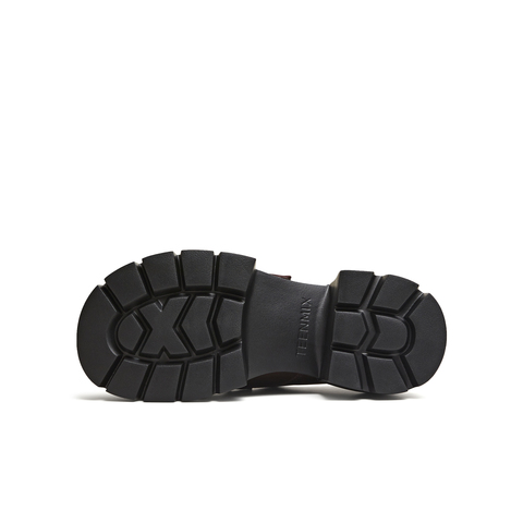 天美意2026春新款粗跟复古百搭学院风英伦女乐福鞋CMJ46AM6