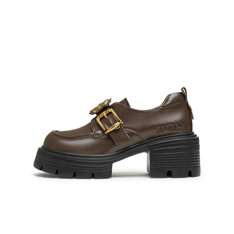 天美意2026春新款商场同款复古百搭学院风皮鞋女牛津鞋CMJ27AM6