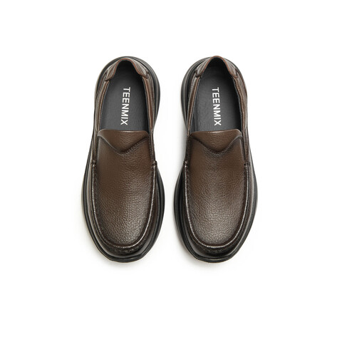 天美意2026春新款商场同款一脚蹬通勤上班男休闲皮鞋W58N6AM6