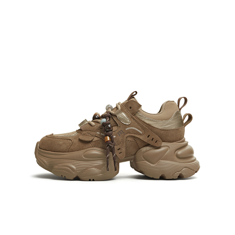 天美意2026春新款运动休闲百搭厚底系带户外女老爹鞋KD129AM6