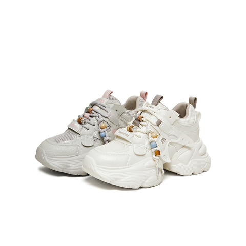 天美意2026春新款运动休闲百搭厚底系带户外女老爹鞋KD129AM6