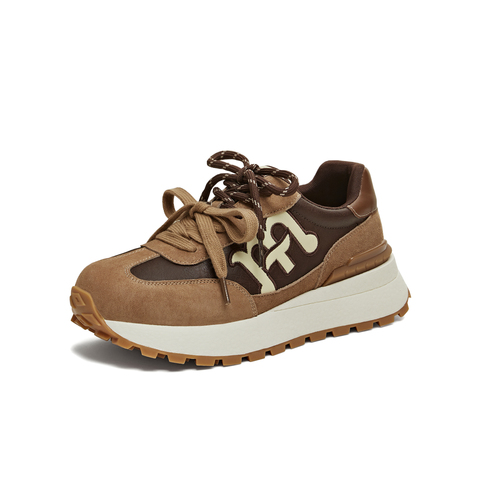 天美意2026春新款商场同款厚底复古百搭阿甘鞋女德训鞋BM601AM6