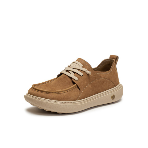 天美意2026春新款商场同款厚底英伦复古风皮鞋男工装鞋WC511AM6