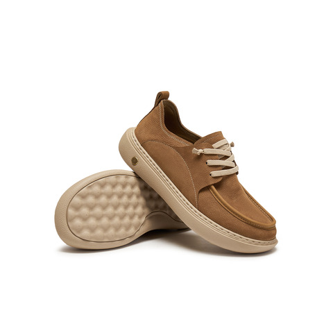 天美意2026春新款商场同款厚底英伦复古风皮鞋男工装鞋WC511AM6