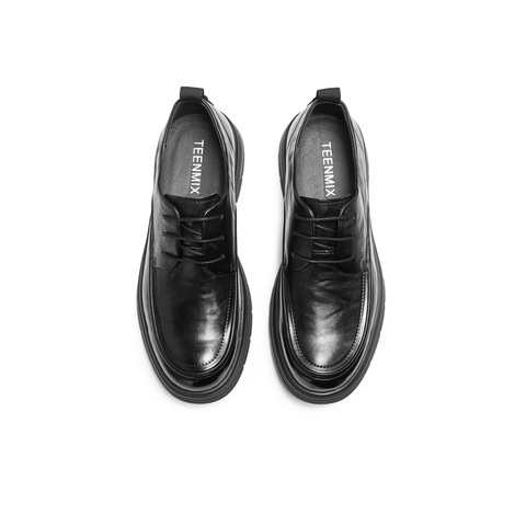 天美意2026春新款商场同款通勤套脚商务简约男休闲皮鞋W5138AM6