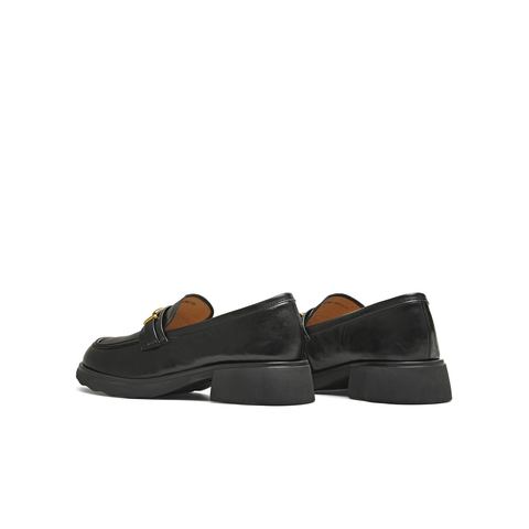 天美意2026春新款厚底英伦复古休闲百搭乐福鞋女鞋KE082AA6