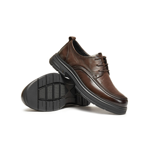 天美意2026春新款商场同款通勤套脚商务简约男休闲皮鞋W5138AM6