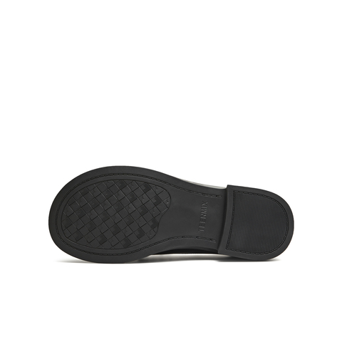 天美意2026春新款商场同款厚底英伦系带乐福鞋女单鞋COY49AM6