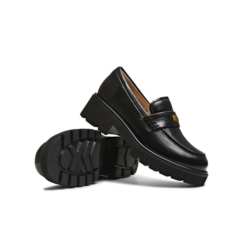 天美意2026春新款商场同款粗跟学院风英伦女乐福鞋CJM10AA6