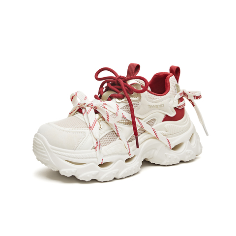 天美意2026春新款商场同款厚底运动百搭休闲女老爹鞋BM821AM6