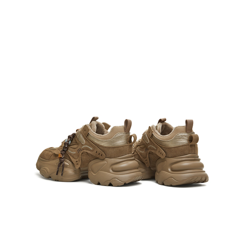 天美意2026春新款运动休闲百搭厚底系带户外女老爹鞋KD129AM6