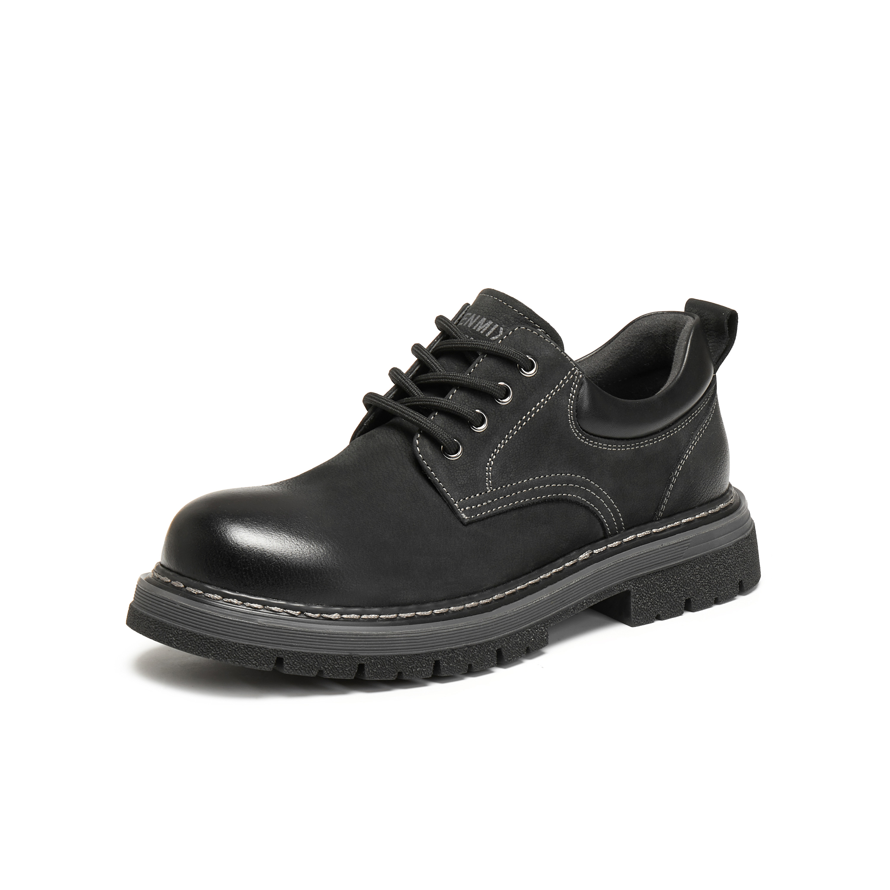 天美意2026春新款帅气英伦复古系带皮鞋男工装鞋GZX05AM6