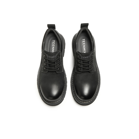 天美意2026春新款帅气英伦复古系带皮鞋男工装鞋GZX05AM6