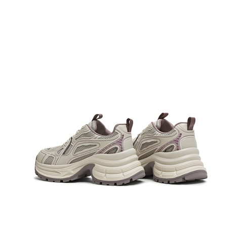 天美意2026春新款商场同款厚底系带运动户外女老爹鞋BM191AM6