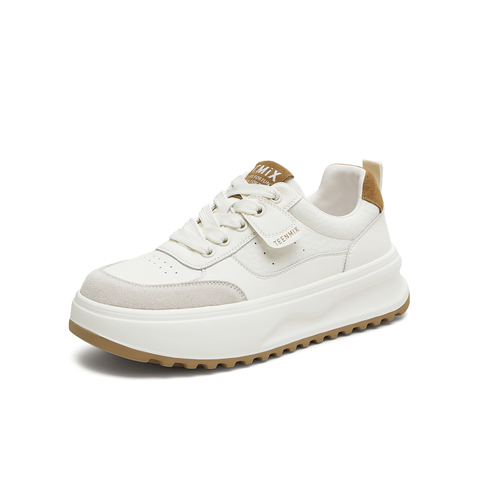 天美意2026春新款商场同款休闲板鞋运动厚底女小白鞋BJ564AM6