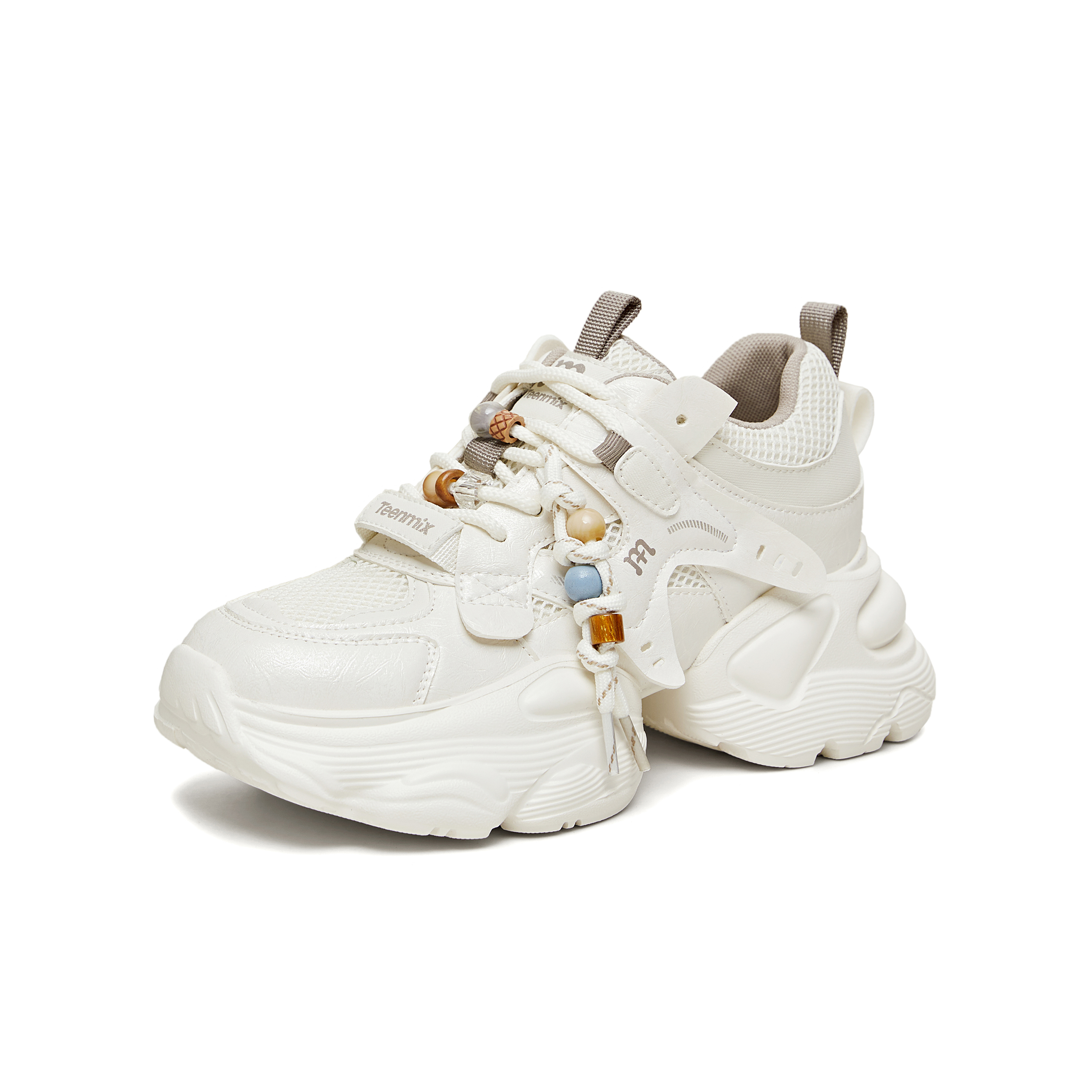 天美意2026春新款运动休闲百搭厚底系带户外女老爹鞋KD129AM6