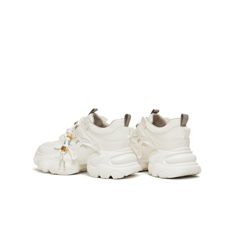 天美意2026春新款运动休闲百搭厚底系带户外女老爹鞋KD129AM6