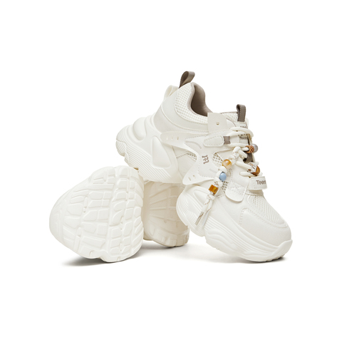 天美意2026春新款运动休闲百搭厚底系带户外女老爹鞋KD129AM6