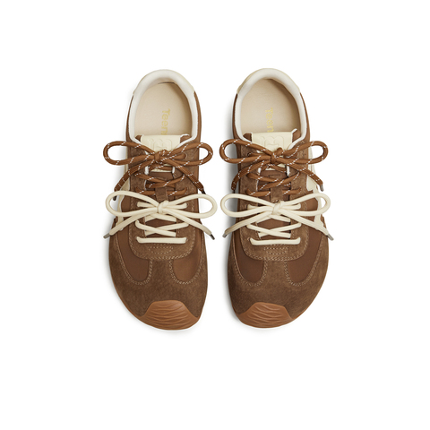 天美意2026春新款双鞋带百搭复古运动休闲潮流女德训鞋KG161AM6