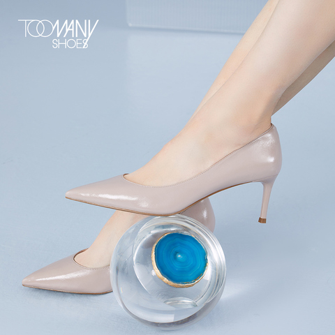 Toomanyshoes女鞋2022年新款浮生若梦小敏家同款尖头高跟鞋女单鞋
