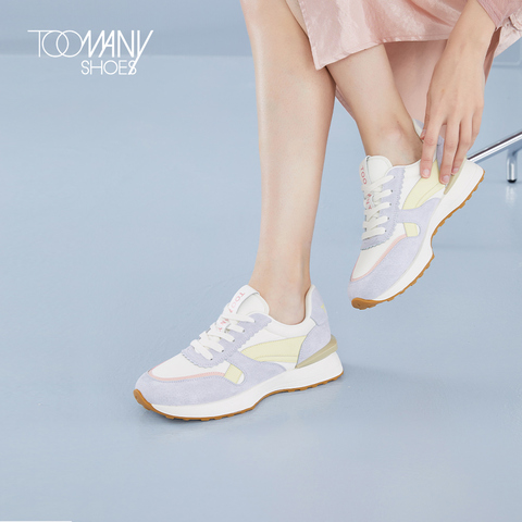 Toomanyshoes女鞋2022春季新品DNA梦幻搭配透气跑步显瘦小白鞋