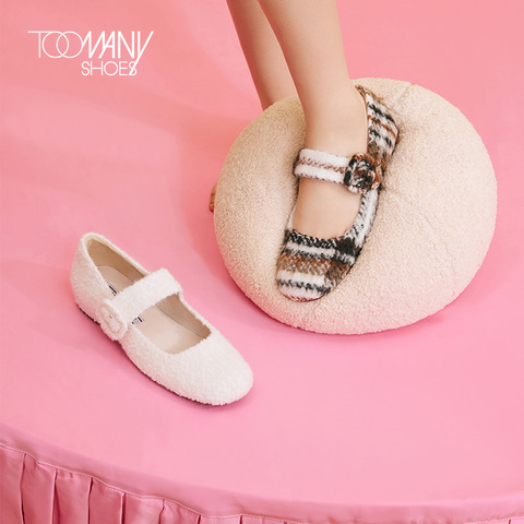 Toomanyshoes女鞋2022秋季新款英伦庄园舒适低跟通勤鞋玛丽珍单鞋