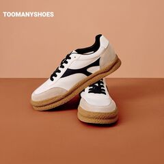 Toomanyshoes女鞋2024新款弹弹蹦床舒适平底休闲运动厚底复古板鞋