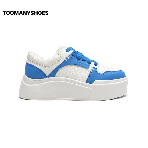 Toomanyshoes女鞋2024新款面包超人休闲鞋运动熊猫鞋厚底增高板鞋