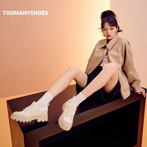 Toomanyshoes女鞋2024新款Iceland踢不烂大头鞋厚底增高休闲板鞋