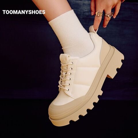 Toomanyshoes女鞋2024新款Iceland踢不烂大头鞋厚底增高休闲板鞋