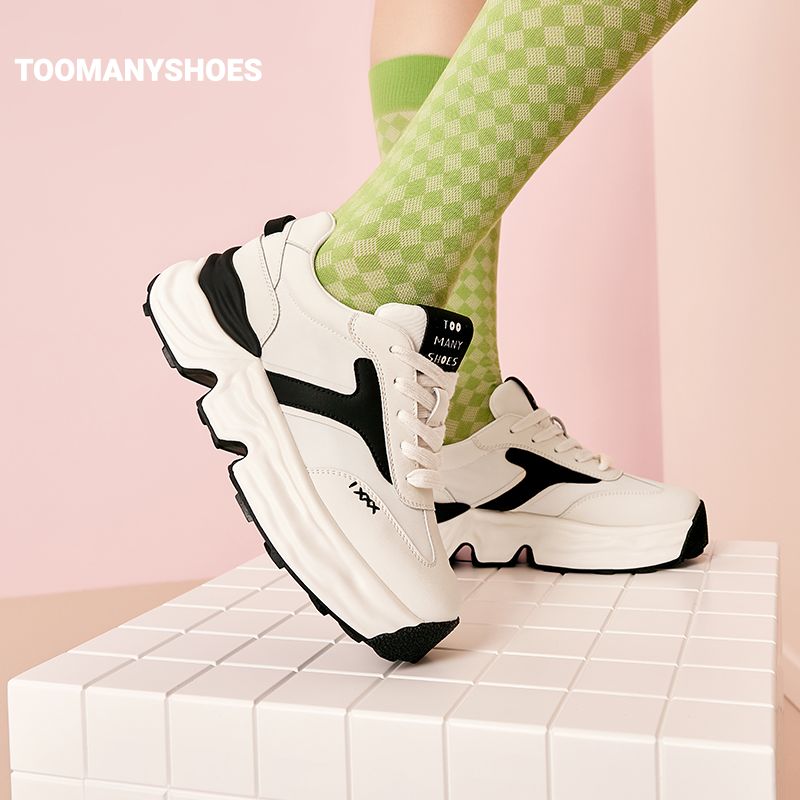 Toomanyshoes女鞋蹦蹦跳松糕厚底溶解鞋百搭休闲运动鞋