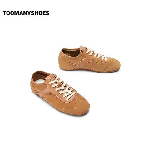 明星同款Toomanyshoes女鞋好溜鞋梨泰院复古运动休闲鞋银色德训鞋