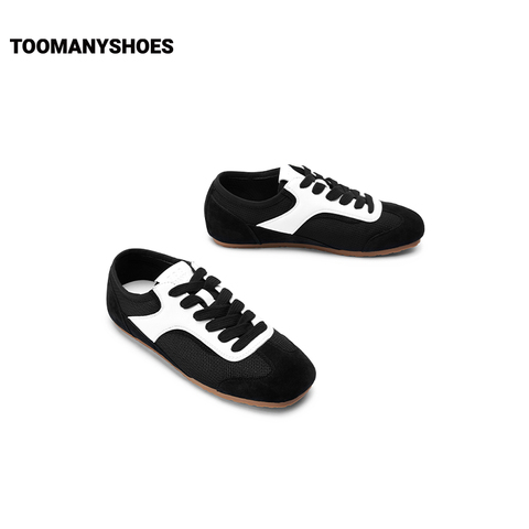 明星同款Toomanyshoes女鞋好溜鞋梨泰院复古运动休闲鞋银色德训鞋