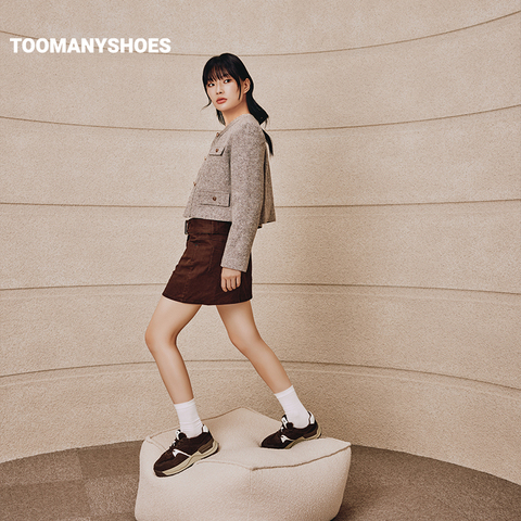 Toomanyshoes女鞋24新款咸果布丁阿甘德训鞋运动休闲厚底复古跑鞋