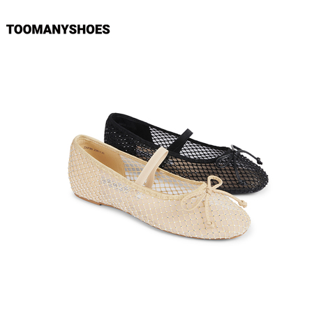 Toomanyshoes女鞋25新款松弛底色时尚芭蕾舞鞋甜美少女感通勤单鞋