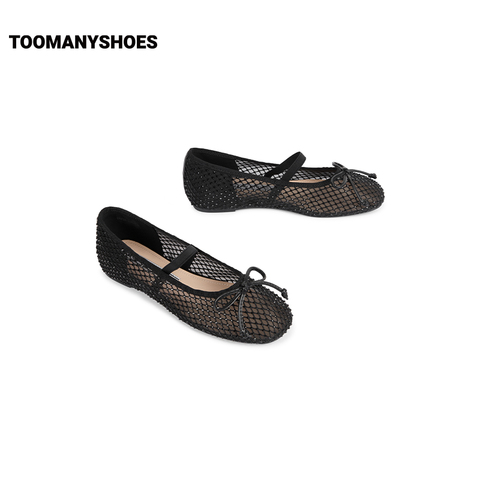 Toomanyshoes女鞋25新款松弛底色时尚芭蕾舞鞋甜美少女感通勤单鞋